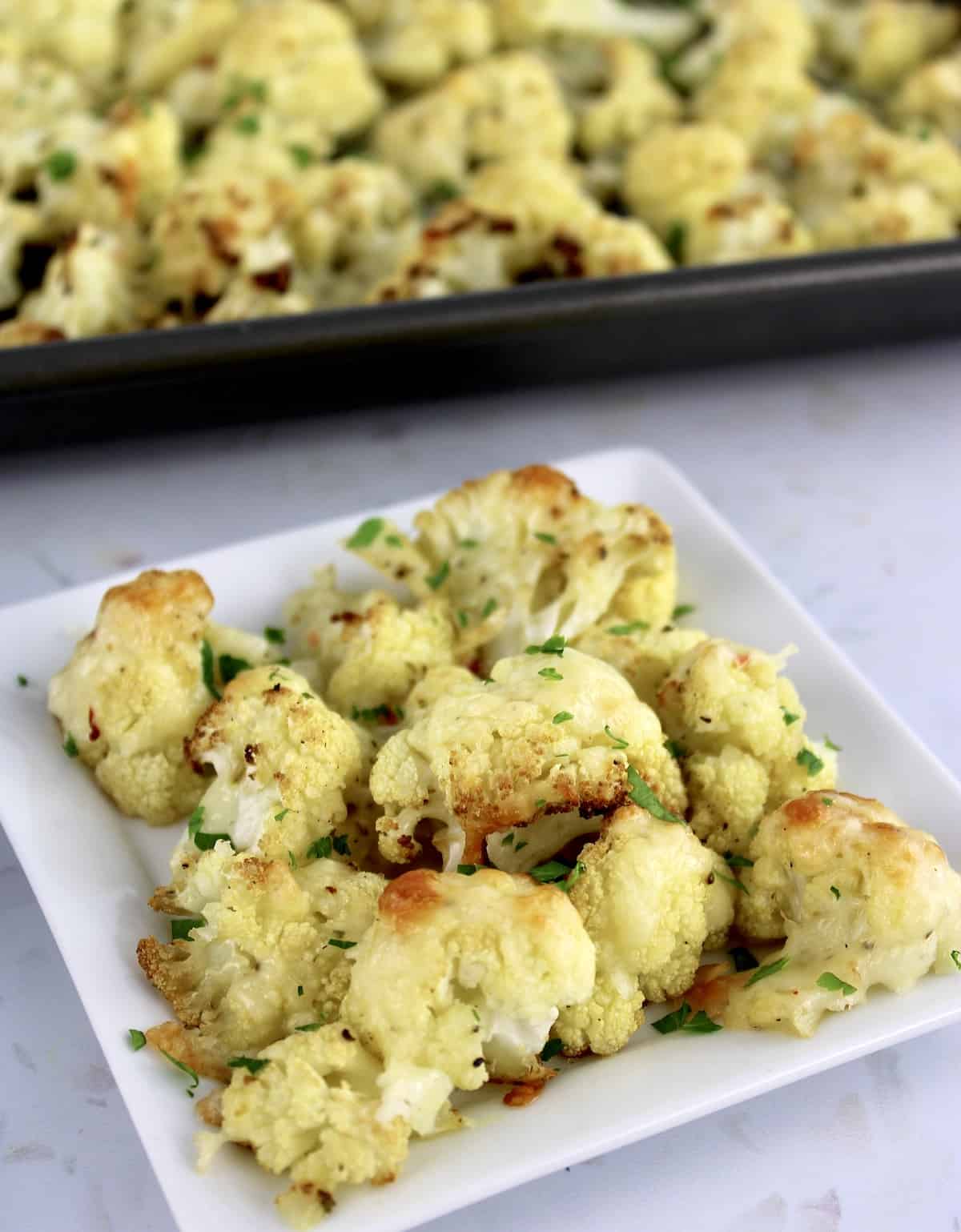 Cheesy Roasted Cauliflower – Nutritious Deliciousness