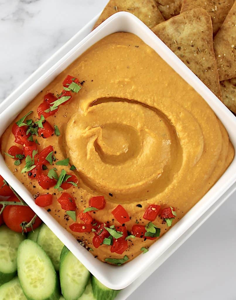 Roasted Red Pepper Hummus – Nutritious Deliciousness