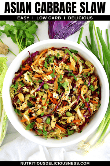 Asian Cabbage Slaw – Nutritious Deliciousness