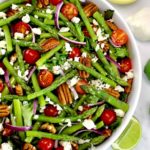 Asparagus Salad in white bowl